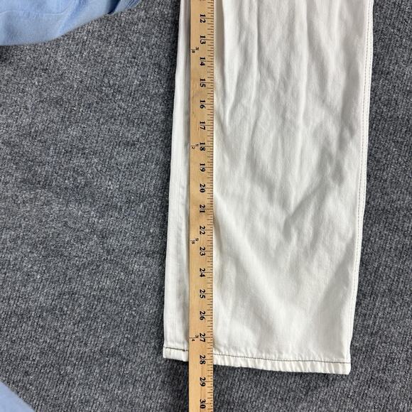 Reformation Jeans Womens 27 Lexi High Rise Wide Leg Ivory Button Fly Casual Chic - Picture 13 of 16